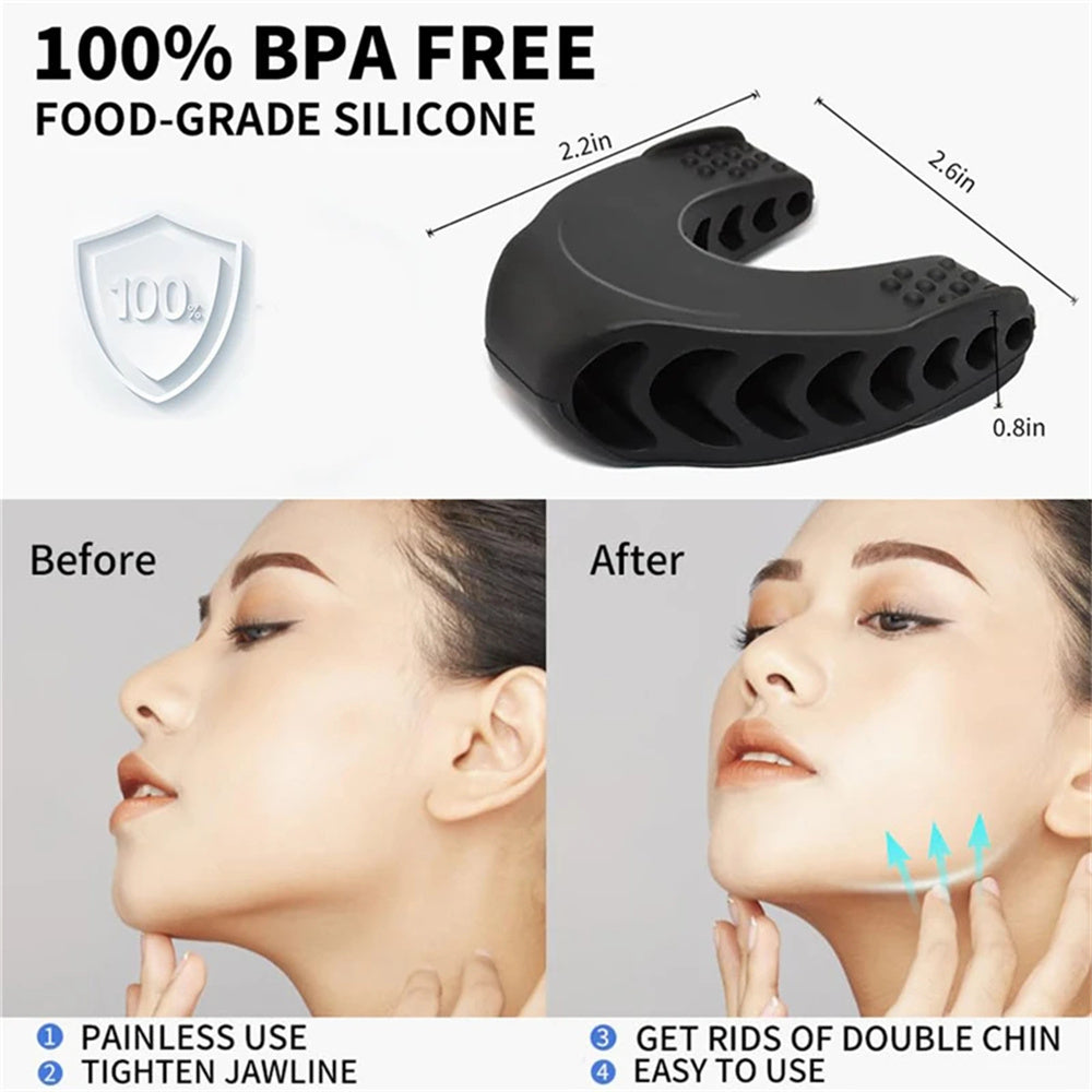 Premium U-Shape Jaw Exerciser – Facial Fitness & Jawline Training Equipment – Muscle Chew Ball for Mouth & Face, Double Chin