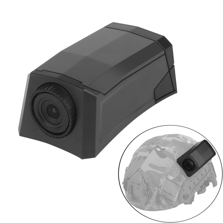 High-Quality Tactical Helmet Camera Model - Hook and Loop Fast Attachment, Prop for CS Game, Filming, Tactical Training, 