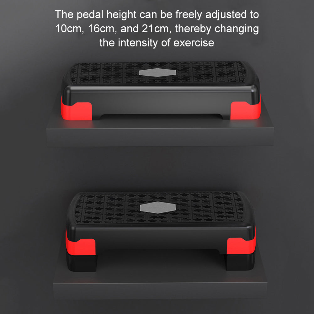 Premium Aerobic Fitness Stepper – Non-Slip Foot Pedal, Adjustable & Portable, 200KG Load-Bearing, Honeycomb Anti-Slip Surface 