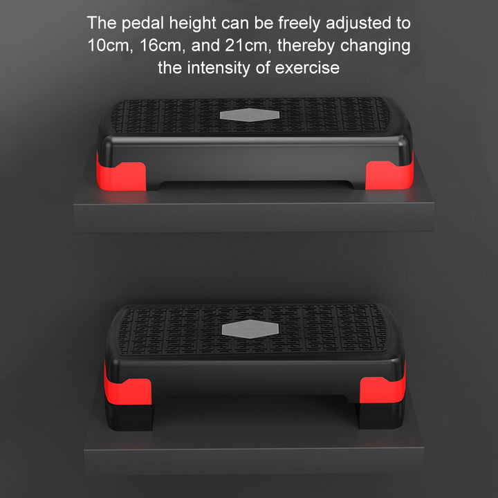 Premium Aerobic Fitness Stepper – Non-Slip Foot Pedal, Adjustable & Portable, 200KG Load-Bearing, Honeycomb Anti-Slip Surface 