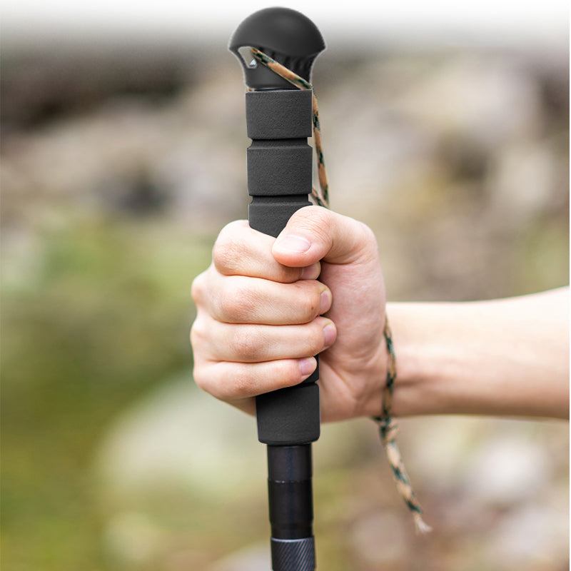 Premium Adjustable Trekking Pole – Multifunctional Ultralight Aluminum Hiking Stick, Folding Alpenstock, Outdoor Camping 