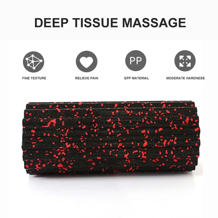 Premium EPP Foam Roller for Muscle Relaxation, Yoga Column, High Hardness, Hollow Shaft, Lean Leg Fitness, Plum Shaped Design