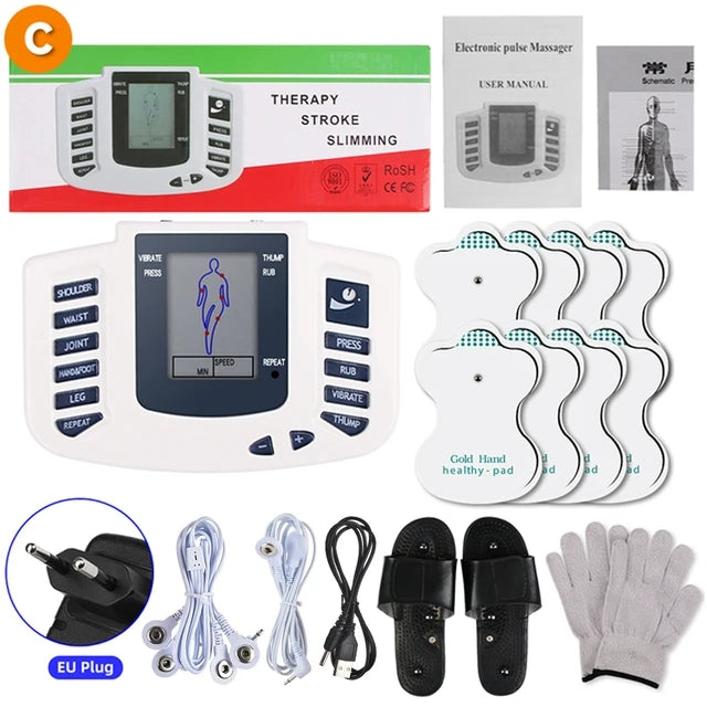 High Quality TENS EMS Muscle Stimulator 16-Mode Electric Acupuncture Body Massager for Pain Relief, Muscle Relaxation,  