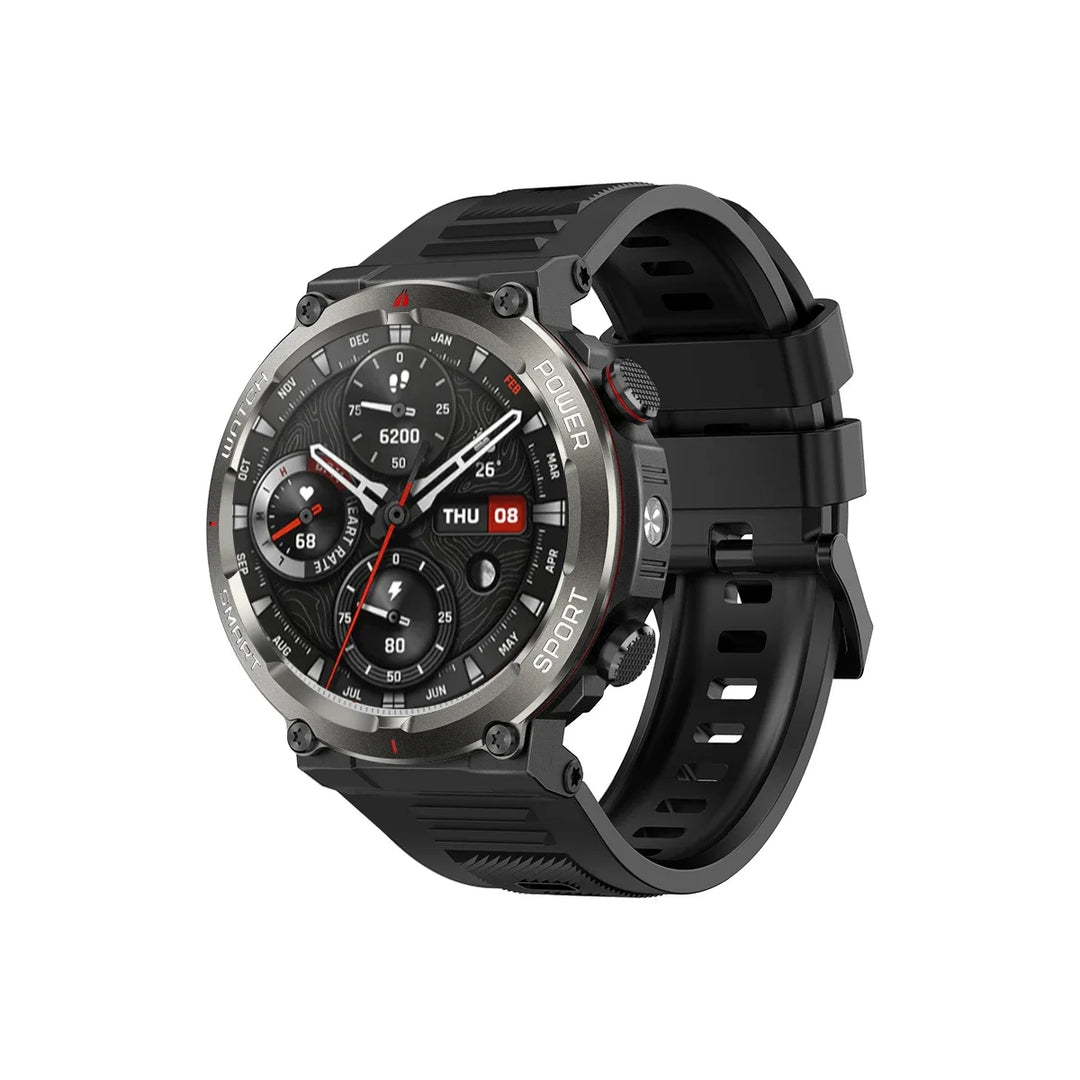 Premium Rugged Smartwatch for Outdoor – 2.01" HD TFT Display, Bluetooth Calling, 900mAh Battery, Heart Rate & Blood Oxygen 