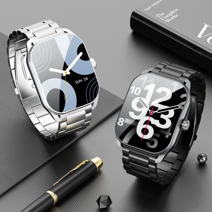 Premium Smartwatch for Men and Women – 2.01" Curved Screen, IP68 Waterproof, Bluetooth Calling, Heart Rate, SpO2, Sleep 