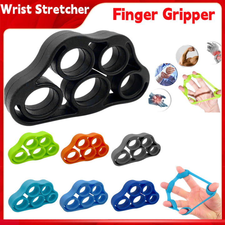 Premium Silicone Wrist Stretcher & Finger Gripper Expander - 5-Finger Carpal Strength Trainer for Hand, Grip & Injury Recover