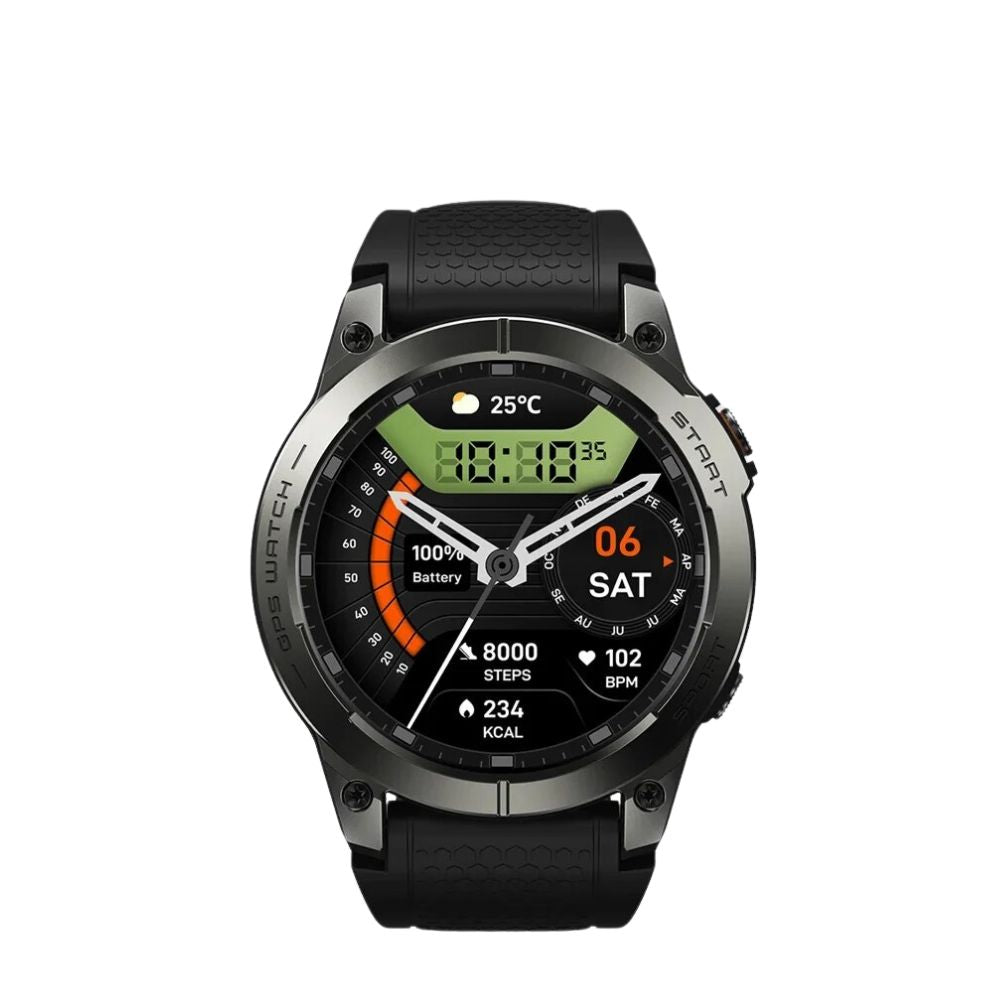 Premium GPS Sports Smartwatch for Men - 1.43” AMOLED, Built-in GPS, 100+ Sports Modes, Health Tracking, 18-Day Battery, 