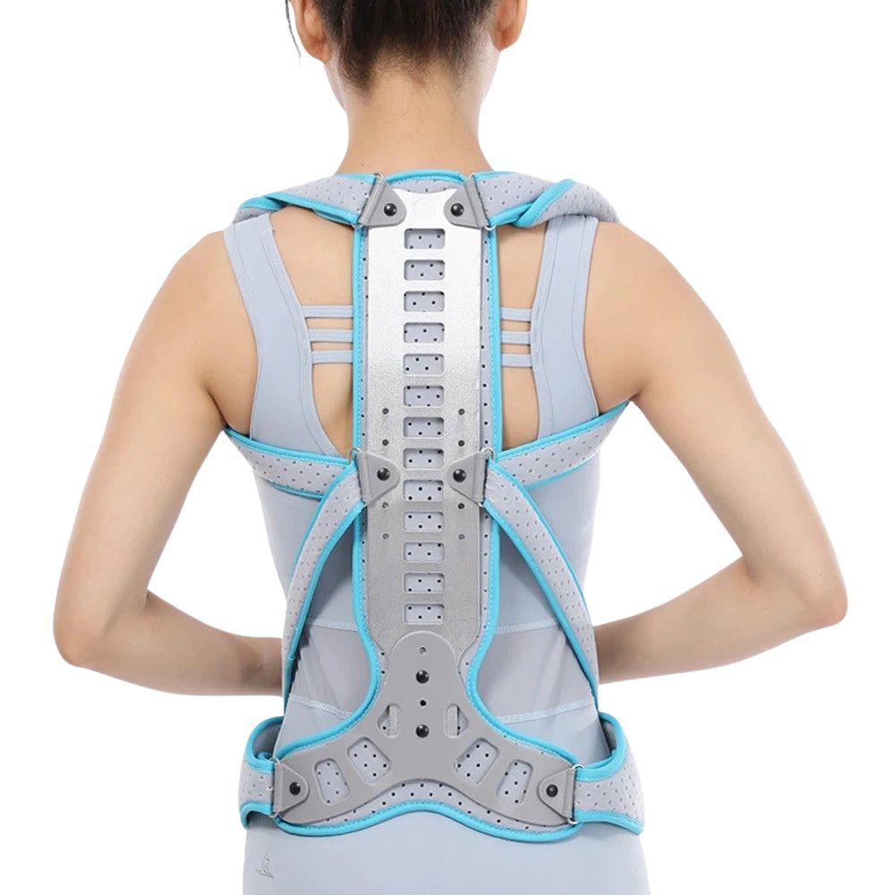 Premium Adjustable Back Brace Posture Corrector for Scoliosis & Hunchback Relief, Pain Relief, Lightweight & Breathable 