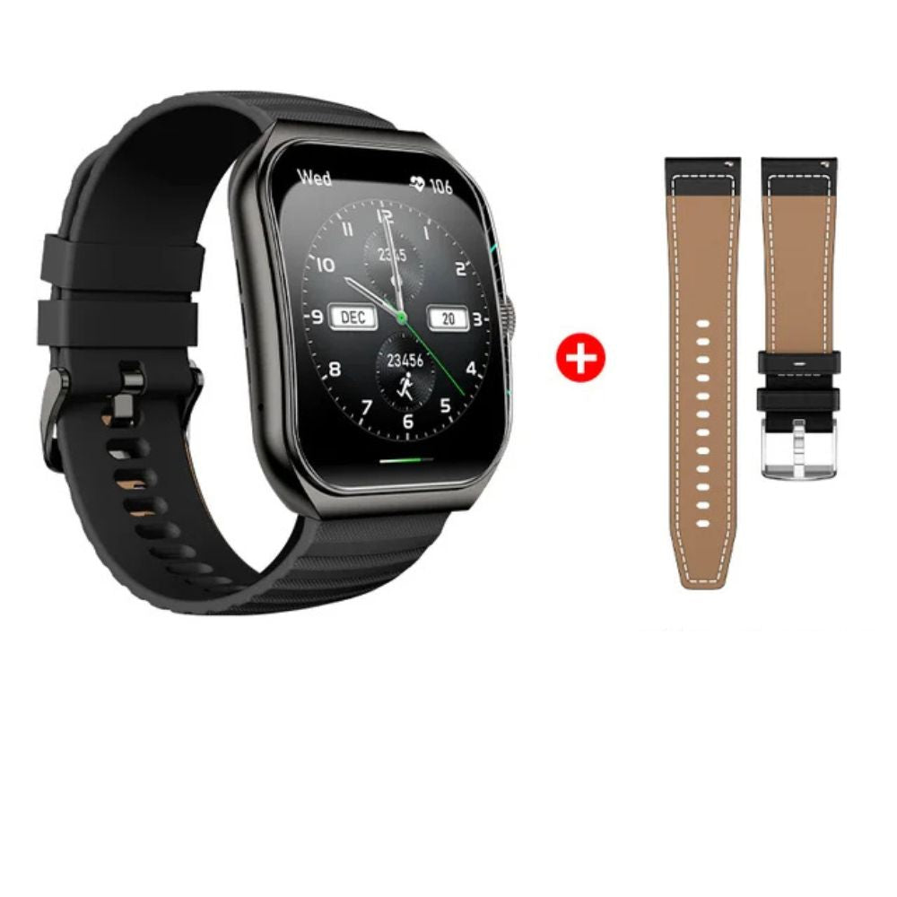 Premium Smartwatch with 1.96" Curved AMOLED Display, Bluetooth Calling, IP68 Waterproof, 100+ Sports Modes, AI Voice 