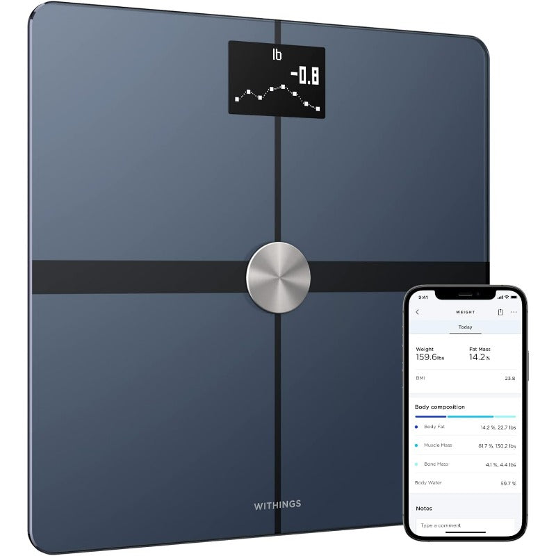 Premium Digital Body Fat Scale – Smart Bathroom Scale with BMI & 16-Data Body Composition Analyzer, Bluetooth Sync