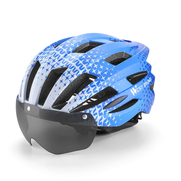 High-Quality Magnetic Lens Cycling Helmet - Breathable, Lightweight MTB & Road Bike Helmet for Men & Women, Integrated 