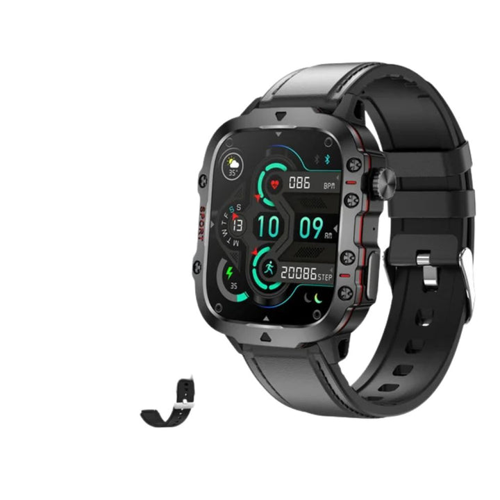 Premium Outdoor Smartwatch for Men – 2.01" HD Screen, 3ATM Waterproof, Bluetooth Calling, AI Voice Assistant, 100+ Sports 