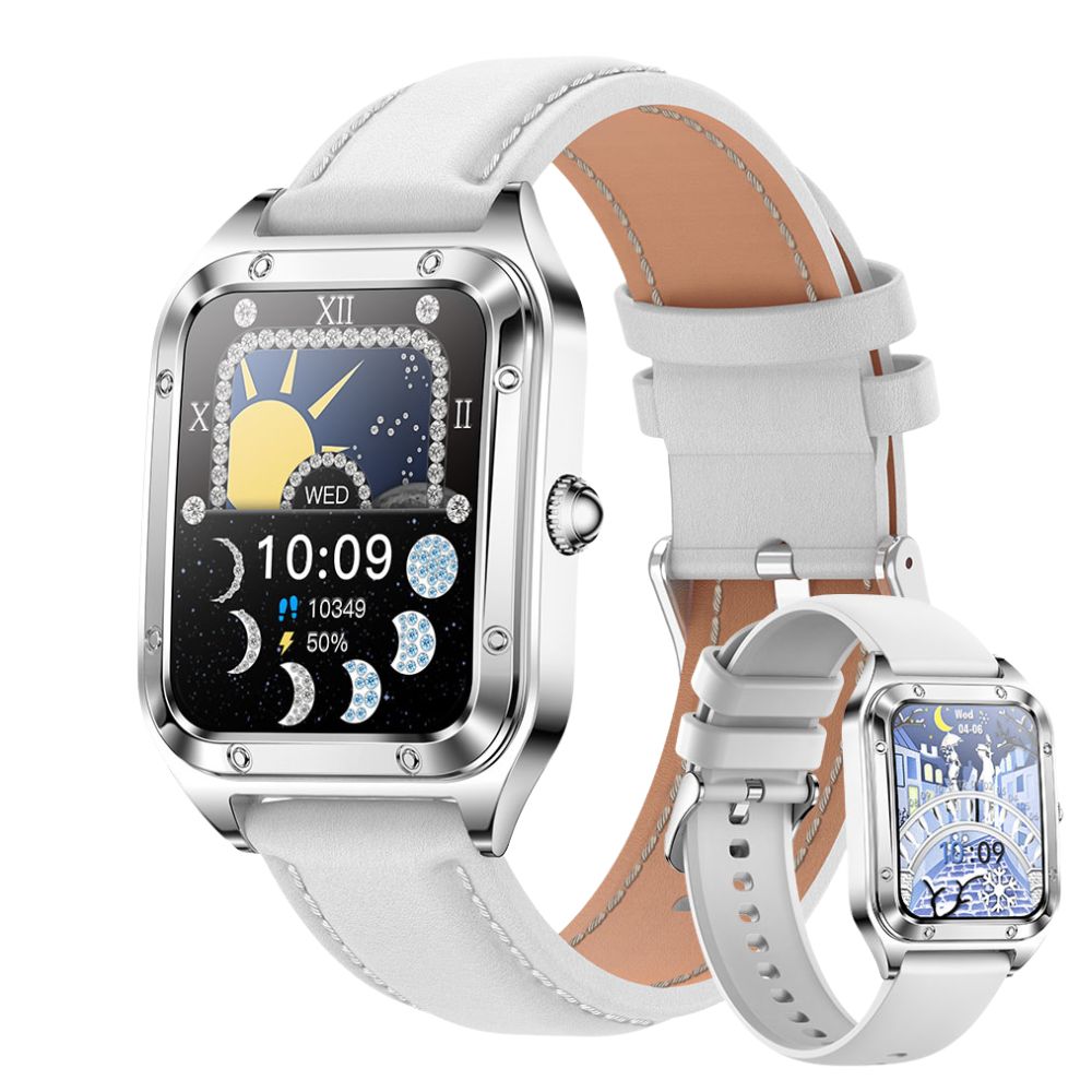 Luxury Smartwatch for Women – 1.57" AMOLED Screen, Bluetooth Calling, Health & Fitness Monitor, Heart Rate, Blood Pressure, 