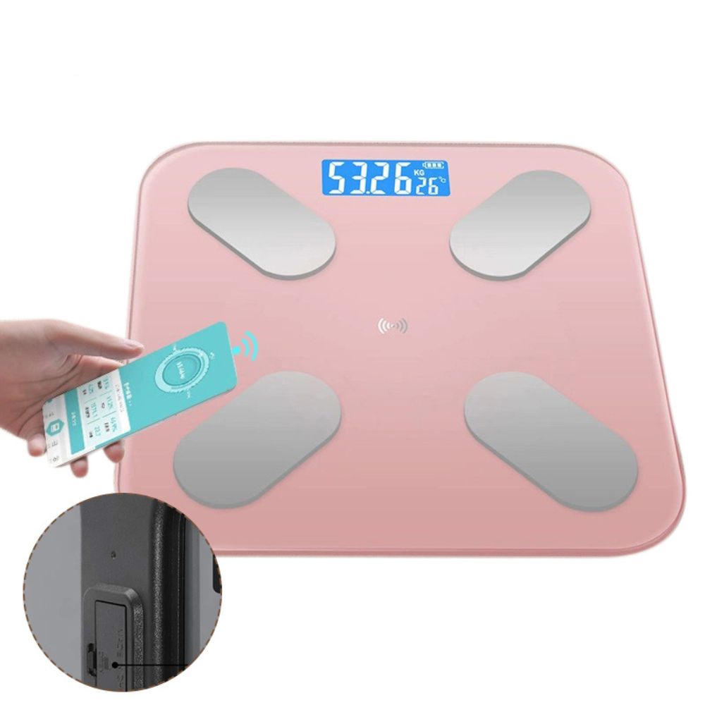 Premium Smart Body Fat Scale – Bluetooth Digital Bathroom Scale with App, Toughened Glass, 180kg Capacity