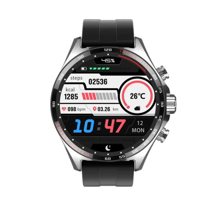 Premium Outdoor Sports GPS Smart Watch for Men – Bluetooth Call, HD AMOLED Screen, Health Monitoring, Compass, IP68 