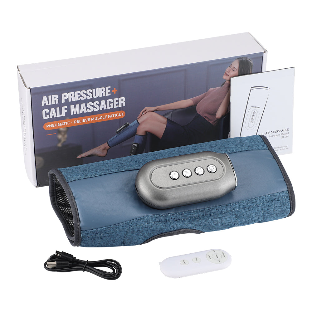 Premium Wireless Remote Control Calf Massager with Hot Compress Pads, Kneading Air Pressure for Leg Muscle Relaxation and 