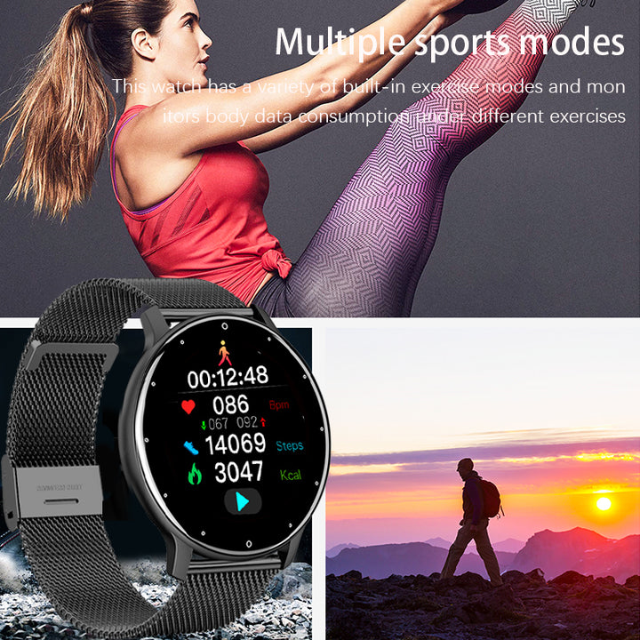 Premium Smart Watch for Women – Full Touch Screen, Fitness Tracker, Heart Rate, Blood Pressure Monitor, IP67 Waterproof,  