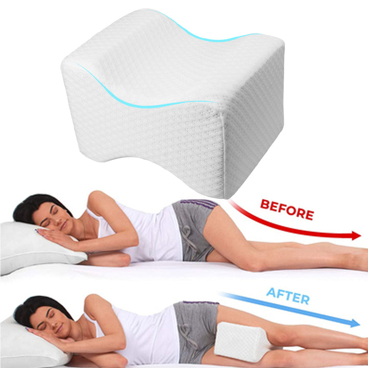 Premium Leg Pillow for Sciatica & Lower Back Pain Relief – Ergonomic Knee Pillow for Pregnant Women, Varicose Veins Care, 