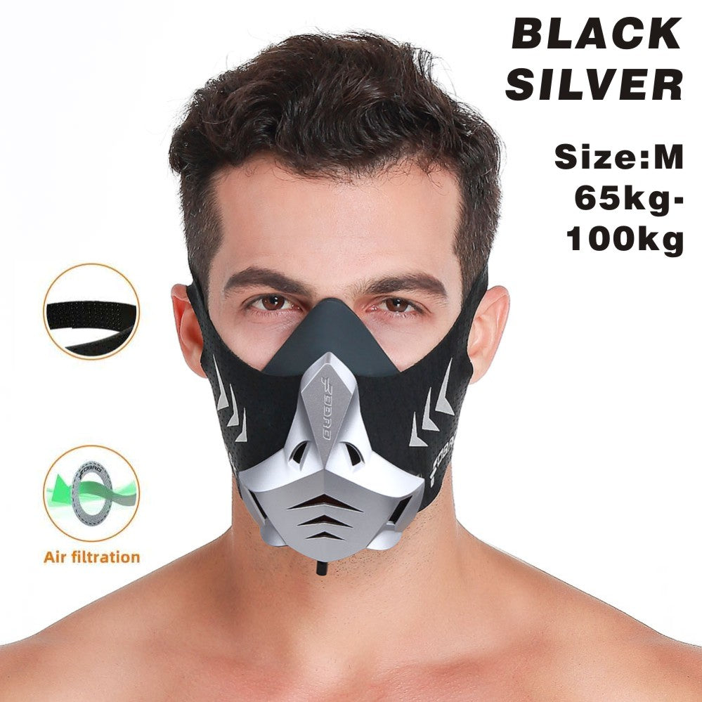 Premium Sports Mask for Running, Cycling, Gym & High Altitude Training – Cardio Workout Conditioning Mask, Air Filtration,