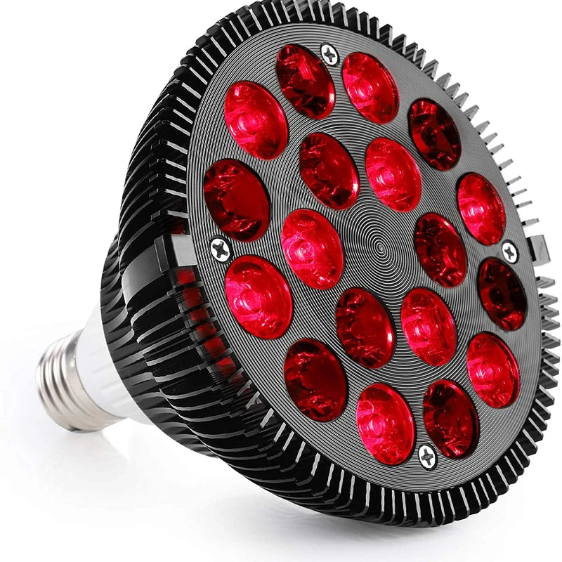 Premium Red Light Therapy Lamp for Muscle, Joint Pain Relief, Wound Healing – 660nm & 850nm Deep Penetration Infrared Bulb, 