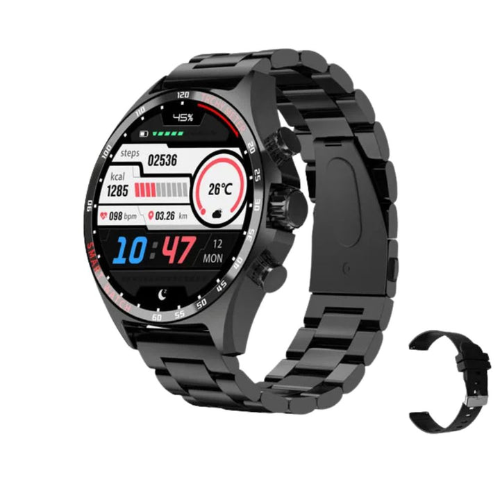 Premium Outdoor Sports GPS Smart Watch for Men – Bluetooth Call, HD AMOLED Screen, Health Monitoring, Compass, IP68 