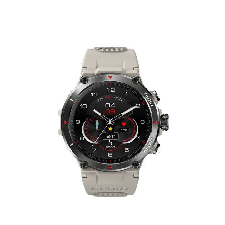 Premium GPS Smartwatch with 1.3" AMOLED Display, 24h Heart Rate & SpO2 Monitor, 5 ATM Waterproof, 25-Day Battery Life, 