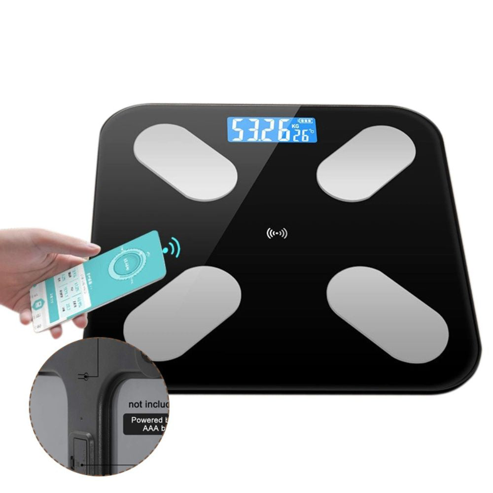 Premium Smart Body Fat Scale – Bluetooth Digital Bathroom Scale with App, Toughened Glass, 180kg Capacity