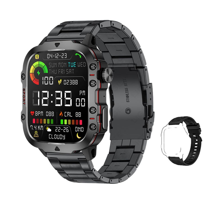 Premium Men's Smartwatch – Full Circle Touch, Bluetooth Call, IP67 Waterproof, Fitness & Health Tracking, 1.3" HD Screen,  