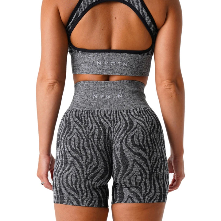 Premium Women's Camo Seamless Shorts – High-Waisted, Compression Waistband, Soft, Flexible, Durable Activewear for Intense