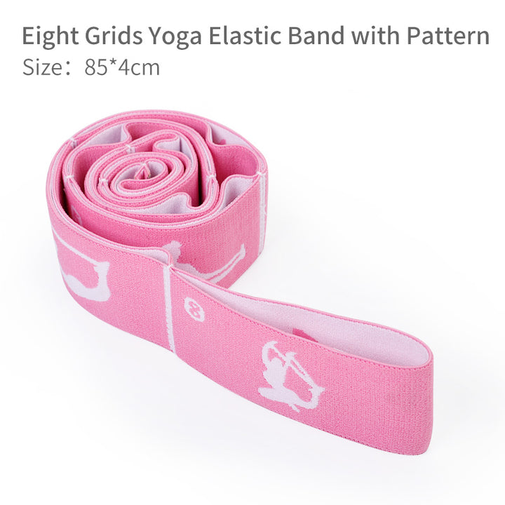 Premium Yoga Stretching Strap – Upgraded Elastic Resistance Band with 8, 10, or 12 Grids for Flexibility, Pilates, Dance