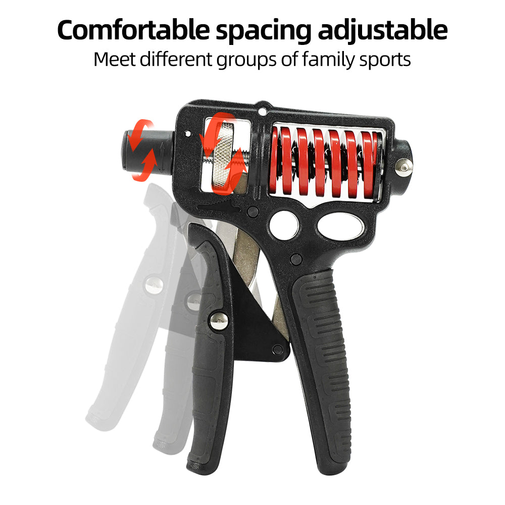 Premium Adjustable Hand Grip Strengthener - 5-120kg Finger Expander for Arm, Wrist & Forearm Training - Durable Steel Spring