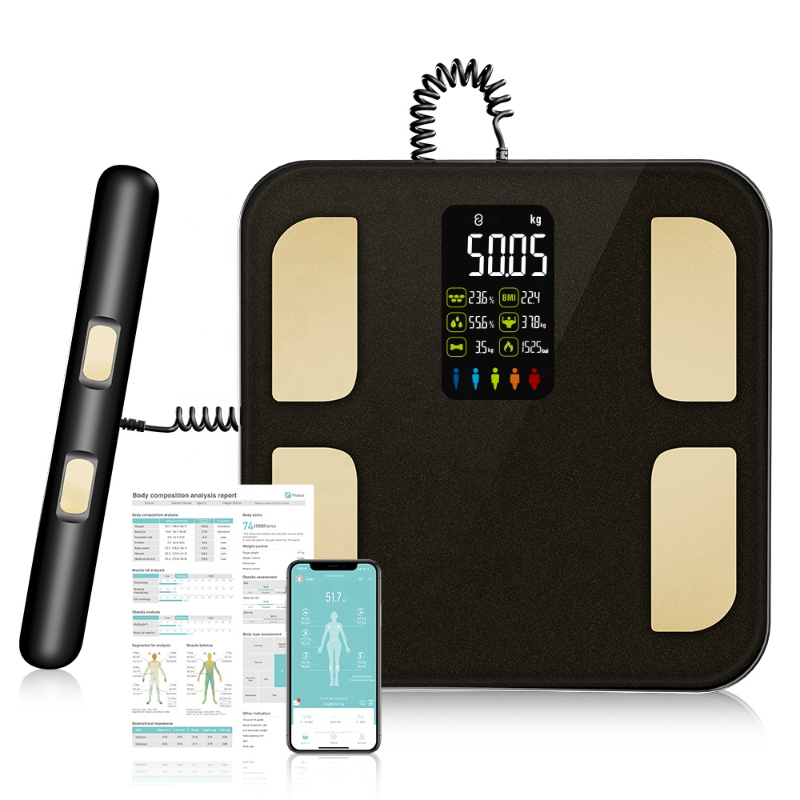 Premium Smart Body Composition Scale - Digital Bioimpedance Scale for Body Fat, Weight & Health Tracking, 2023 New, High 