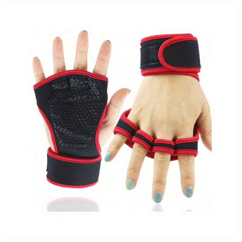 Premium Workout Gloves for Men & Women - Fitness, Bodybuilding, Weightlifting & Gym Palm Protectors with Hand & Wrist Support