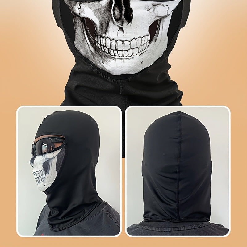 Premium Unisex Cotton Balaclava Skull Mask – Ghost Skeleton Design for Outdoor Sports, Motorcycle, Hiking & Skiing