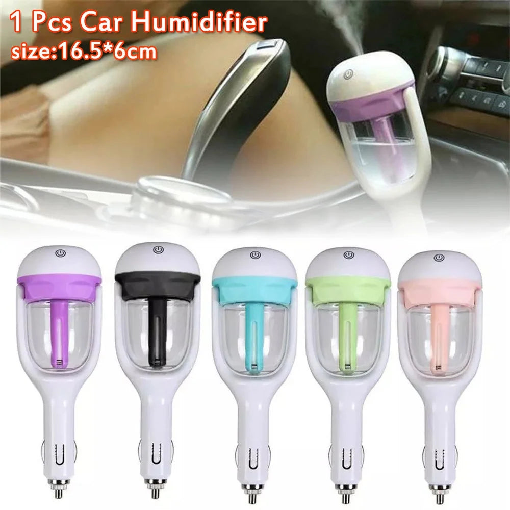 Premium Car Air Humidifier & Aroma Diffuser, 50ML Water Tank, 25ML/hour Mist, 12V DC, Essential Oil Aromatherapy, Compact Car