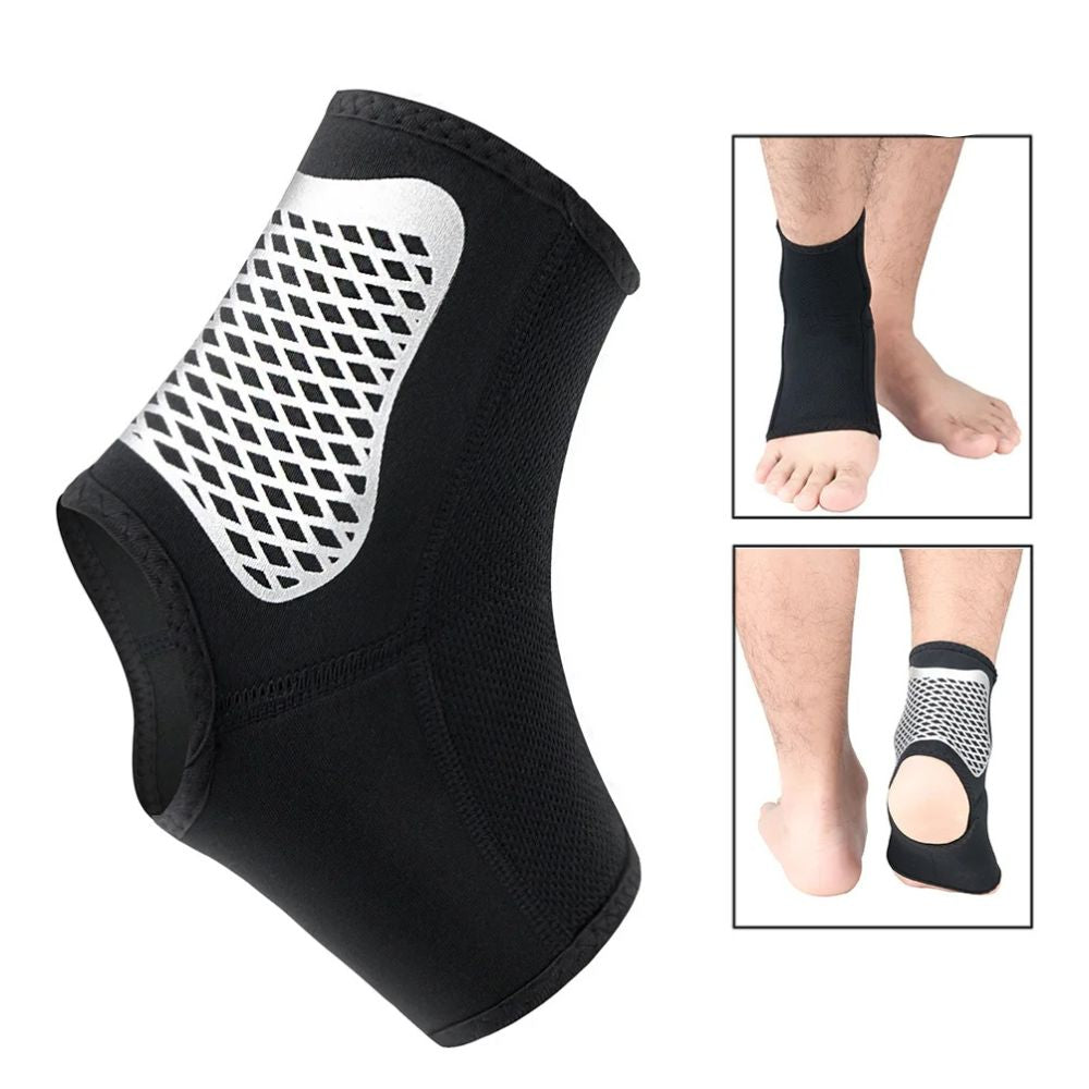 Premium Ankle Support Socks for Sports | Elastic Breathable Foot Brace for Pain Relief in Running, Cycling, Basketball, 