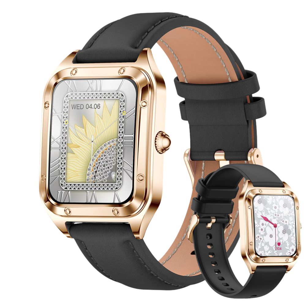 Luxury Smartwatch for Women – 1.57" AMOLED Screen, Bluetooth Calling, Health & Fitness Monitor, Heart Rate, Blood Pressure, 