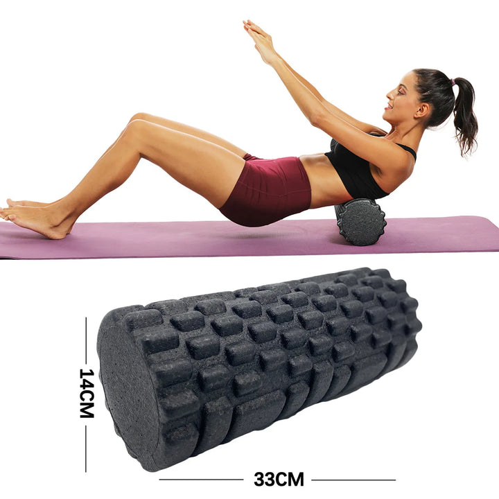 Premium EPP Foam Roller for Yoga & Fitness, 33x14cm, Muscle Relaxation & Myofascial Release, High-Density Back Massager for