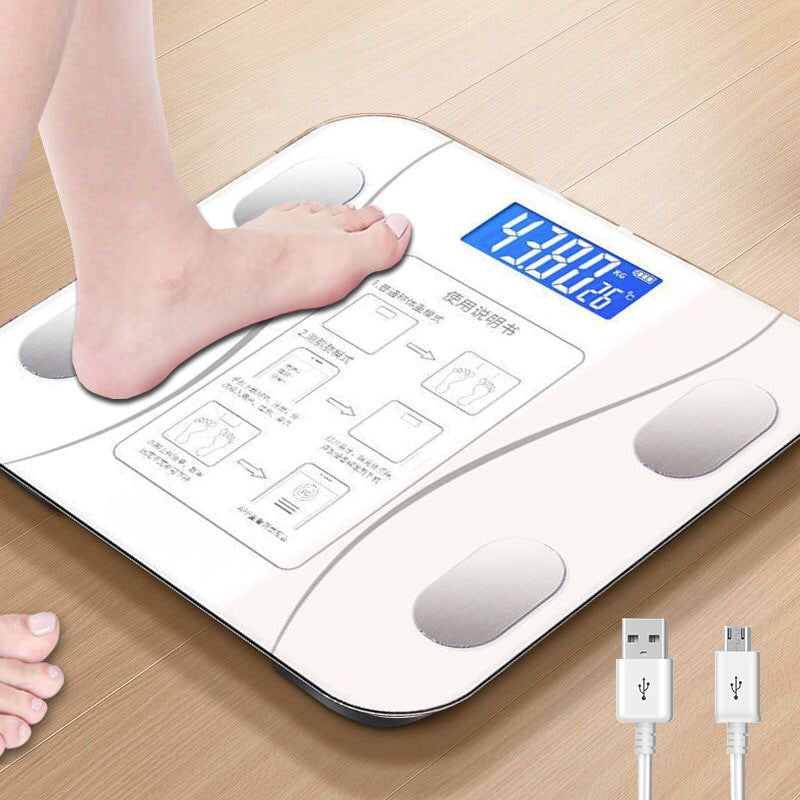 Premium Smart Body Fat Scale – Bluetooth Digital Bathroom Scale with App, Toughened Glass, 180kg Capacity