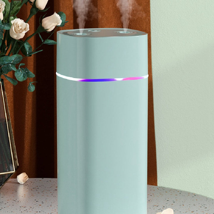 High Quality 600ml USB Air Humidifier with Double Spray Ports, Essential Oil Aromatherapy Cool Mist Maker for Home & Office