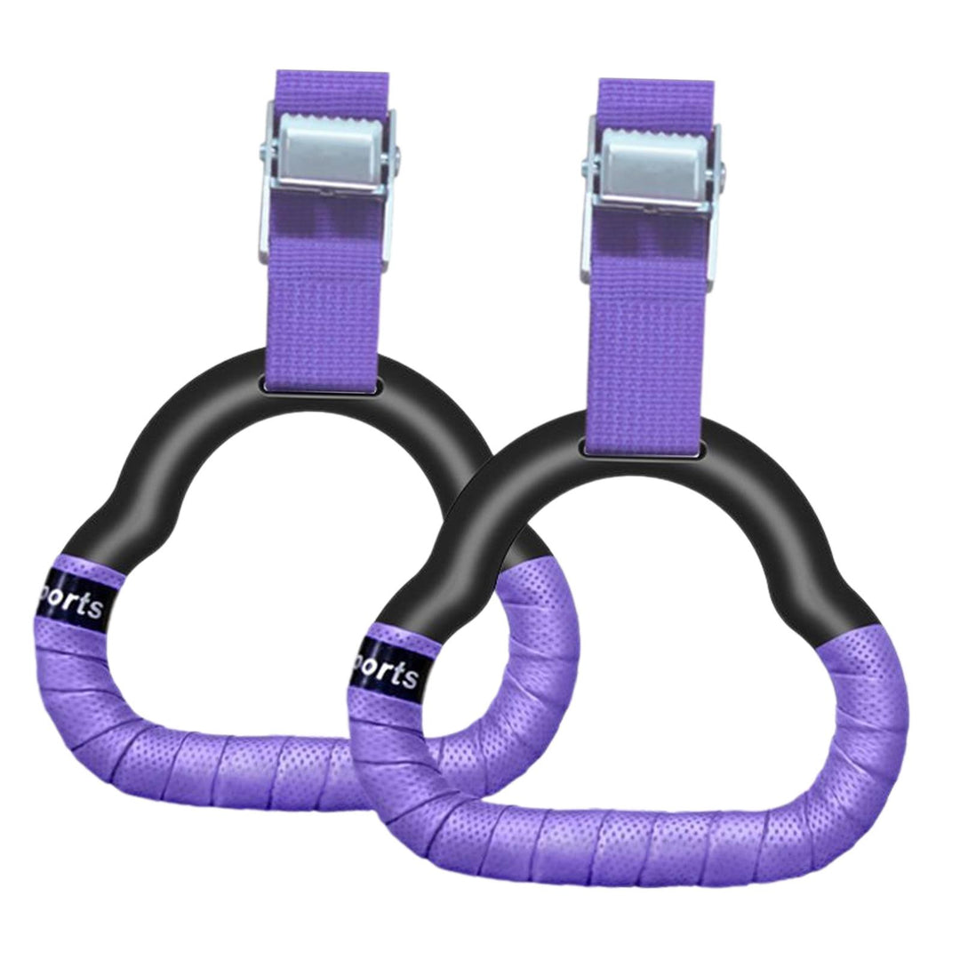 Premium Gymnastics Rings for Kids & Adults – Non-Slip Swing Rings with Adjustable Straps, High Load Capacity (150kg), Safe