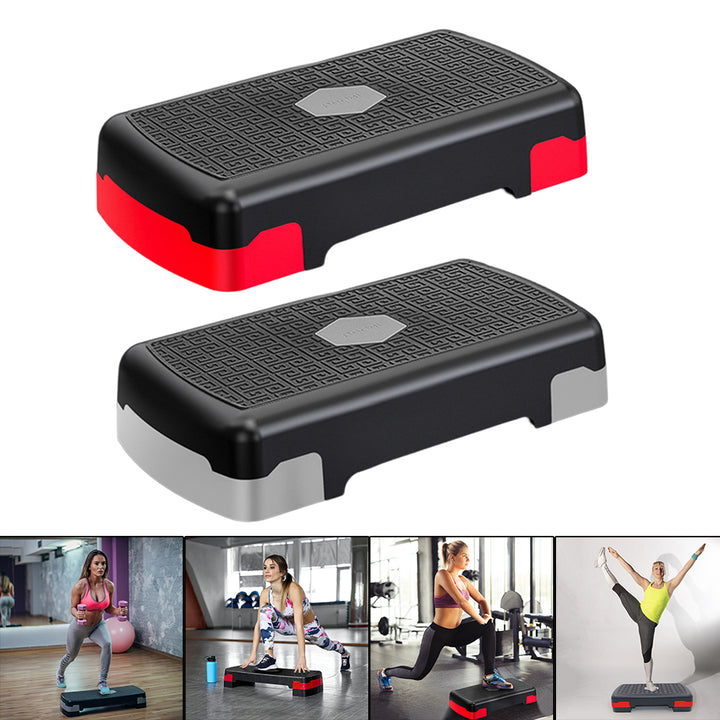 Premium Aerobic Fitness Stepper – Non-Slip Foot Pedal, Adjustable & Portable, 200KG Load-Bearing, Honeycomb Anti-Slip Surface 