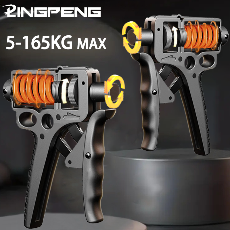 Premium Adjustable Hand Grip Strengthener - 5-120kg Finger Expander for Arm, Wrist & Forearm Training - Durable Steel Spring