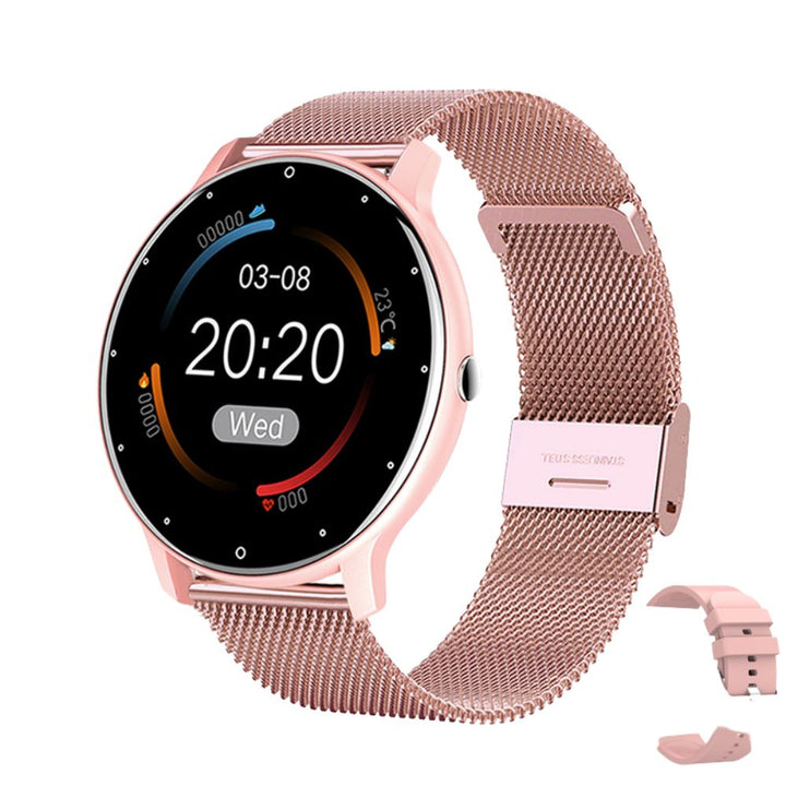 Premium Smart Watch for Women – Full Touch Screen, Fitness Tracker, Heart Rate, Blood Pressure Monitor, IP67 Waterproof,  