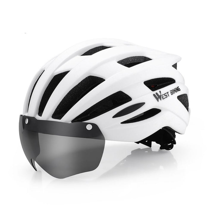 High-Quality Magnetic Lens Cycling Helmet - Breathable, Lightweight MTB & Road Bike Helmet for Men & Women, Integrated 