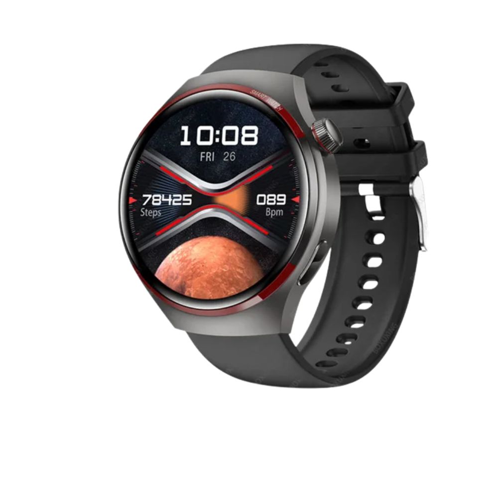 Premium Smartwatch for Men – 1.53'' AMOLED HD Screen, GPS, NFC, Bluetooth Calling, IP68 Waterproof, Heart Rate & Blood 