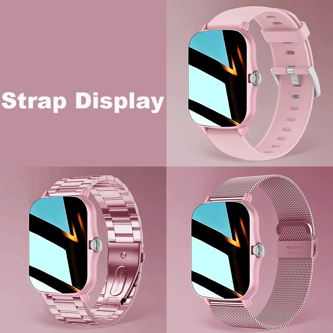 Premium Smartwatch for Men and Women – 2.01" Curved Screen, IP68 Waterproof, Bluetooth Calling, Heart Rate, SpO2, Sleep 