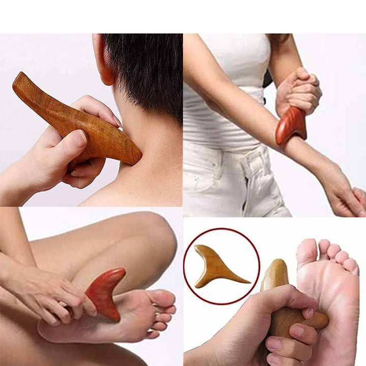 Premium Wood Therapy Massage Tools for Trigger Point Relief, Lymphatic Drainage, Mahogany & Rosewood Design for Back and Legs