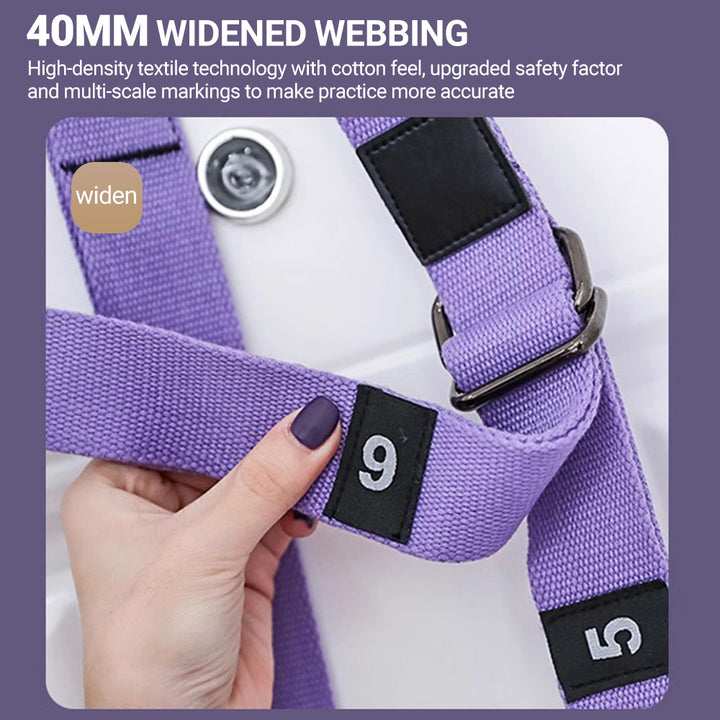 Premium Aerial Yoga Strap – Adjustable Stretching & Inversion Belt for Leg Splits, Flexibility Training, with Metal Buckle