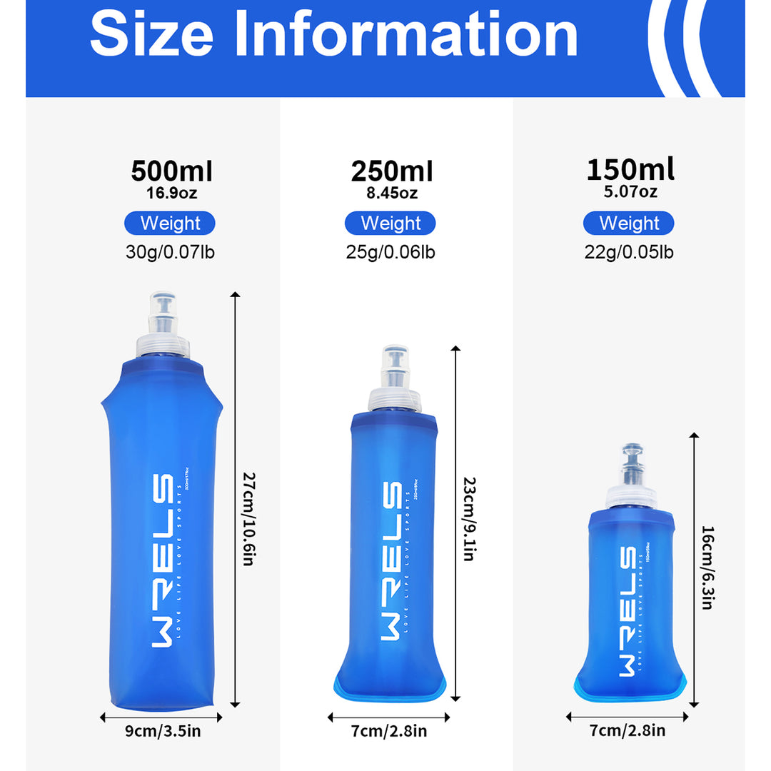 Premium Collapsible Water Bottle – BPA-Free TPU Soft Flask for Outdoor Sports, Camping, Running, Cycling, Hiking,